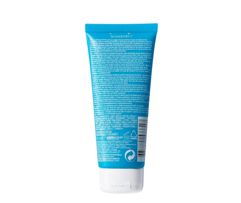 La Roche-Posay Effaclar Masque Sébo-Régulateur Peau Grasse Acnéique