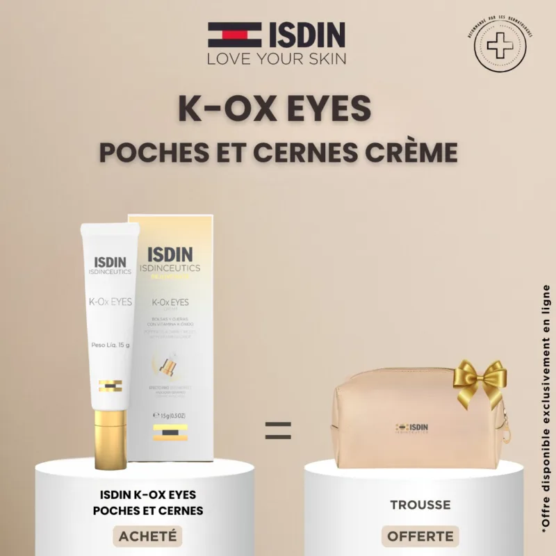 ISDIN K-Ox EYES Poches et Cernes Crème 15g + Trousse Offerte