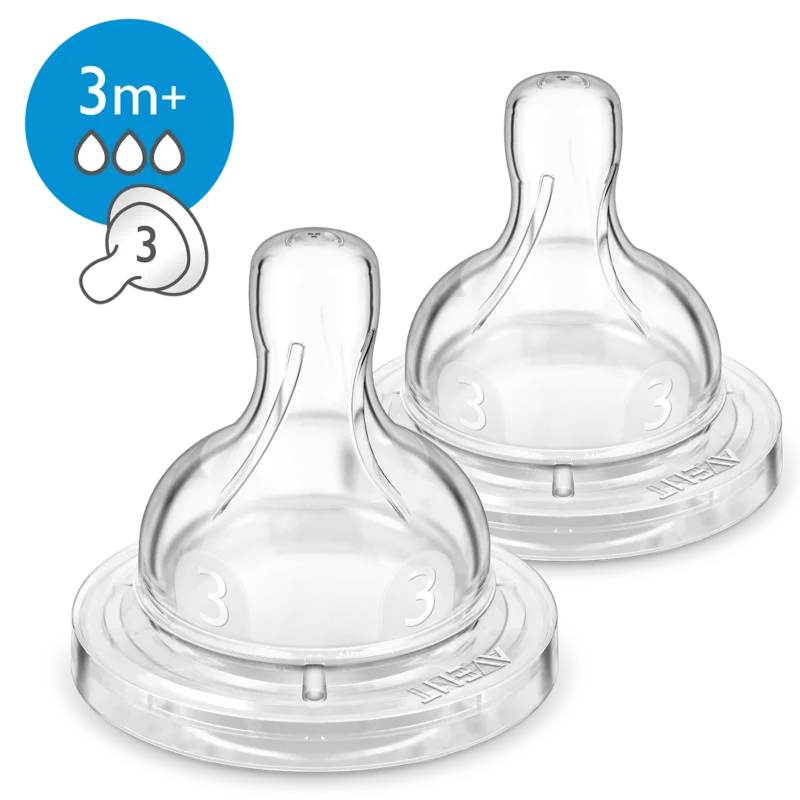 AVENT 2 TETINES- 3M+ / 3T