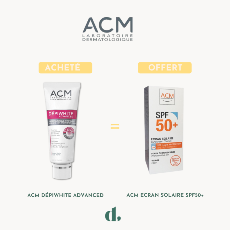 ACM DÉPIWHITE ADVANCED + Ecran Solaire SPF 50+ 50ml OFFERT