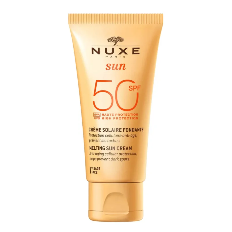 Nuxe SUN Crème Solaire Fondante Haute Protection SPF50 visage 50ml