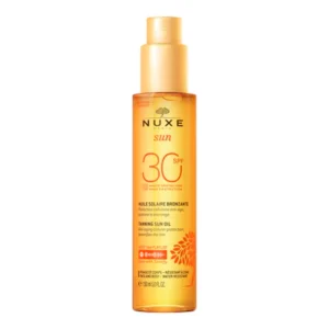 NUXE Huile Solaire Bronzante Haute Protection SPF30 visage et corps, NUXE Sun 150 ml