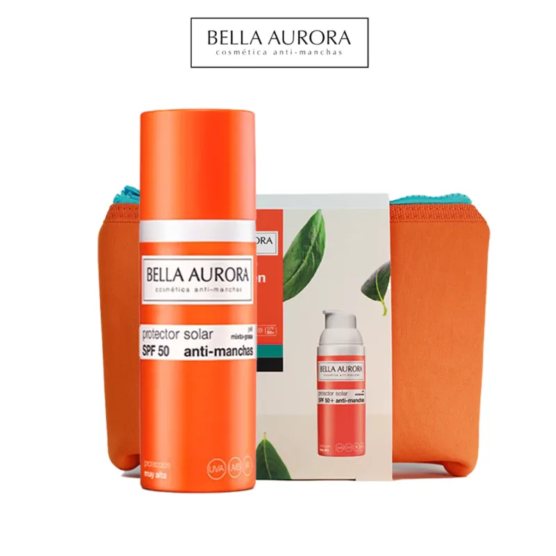 Bella Aurora Écran Solaire Anti-Taches Peaux Mixtes & Grasses Spf50 – 50ml + Trousse Offerte