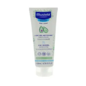 Mustela Gel Nettoyant 2 en 1 200ml Cheveux et Corps Parapharmacie Maroc