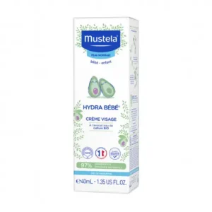 Mustela Hydra Bébé Visage à l’Avocat BIO 40ml Parapharmacie Maroc