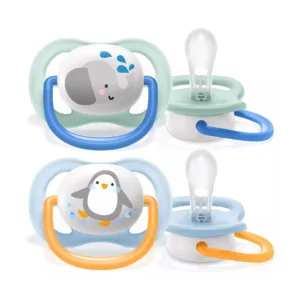 Avent Sucettes Orthodontiques Garçon 0-6 Mois Elephant/Penguin