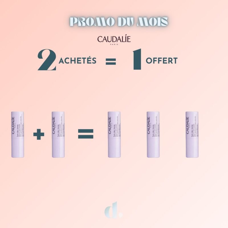 2 Caudalie Vinotherapist Soin des Lèvres achetés = 1 OFFERT