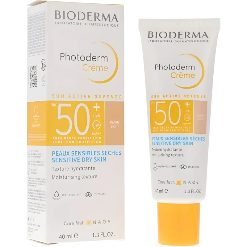 BIODERMA PHOTODERM CRÈME SUN ACTIVE DEFENSE SPF50+ TEINTÉE CLAIRE 40ML