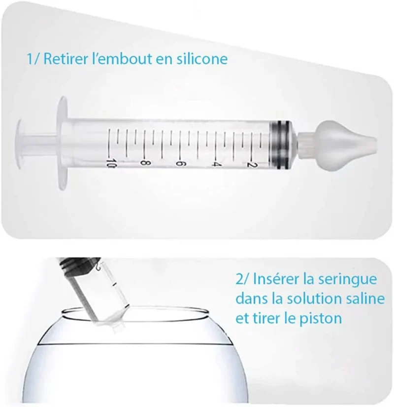 L2N Lot de 2 Seringues Bébé pour Lavage Nasal – Image 2
