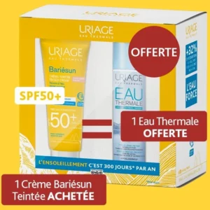 URIAGE Pack Bariesun Crème Teintée Dorée Spf 50+ + Uriage Eau Thermale 50 Ml Offerte