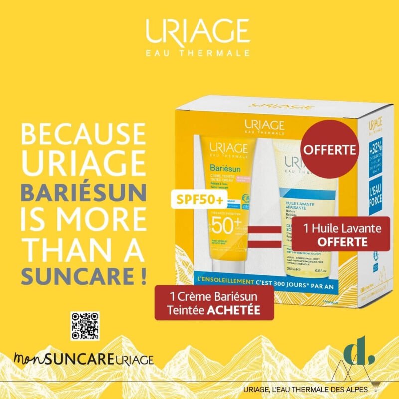 URIAGE Pack Bariesun Crème Teintée Spf 50+ + Huile Lavante 50ml