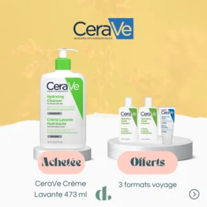 CeraVe Crème Lavante Hydratante Peau Normale à Sèche 473ml