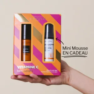 NOVEXPERT – Coffret Booster Vitamine C 30ml + Mini Mousse Nettoyante 40ml