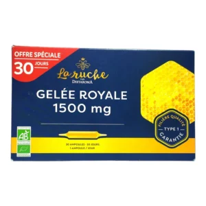 DIETAROMA La Ruche Gelée Royale 1500mg | 30 Ampoules Parapharmacie Maroc