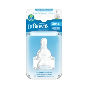 Dr Brown's 2 Tétines Col étroit L2 3m+ 322-INTL