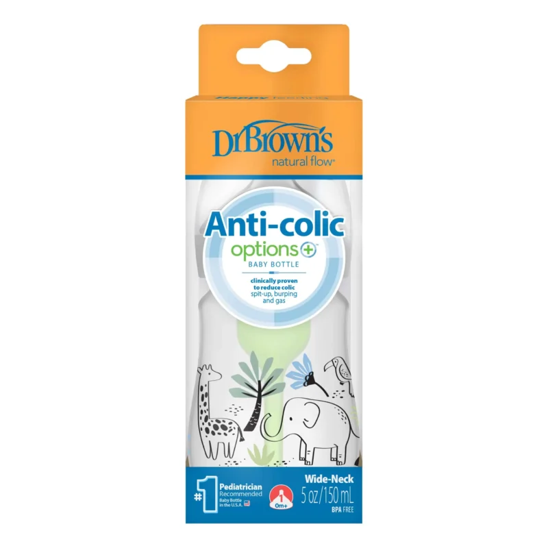 Dr Brown's Biberon Anti-colique Col Large Éléphant - 150ml