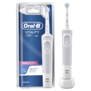 Oral-B Vitality 100 Sensi UltraThin Brosse À Dents Électrique Blanche