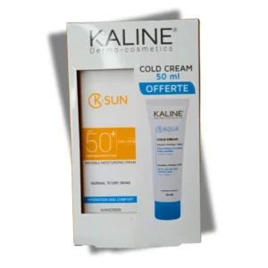 Kaline pack K-Sun écran solaire Invisible spf 50+ K-Aqua Cold Crème 50ml offerte