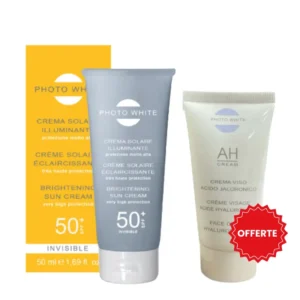 Photo White Crème Solaire Éclaircissante SPF50+ + Crème visage offerte