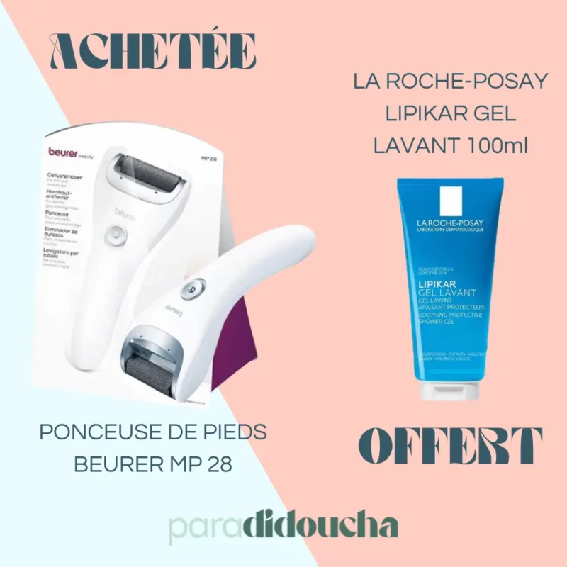 Ponceuse de pieds Beurer MP 28 + RP LIPIKIR GEL LAVANT 100ml Offert