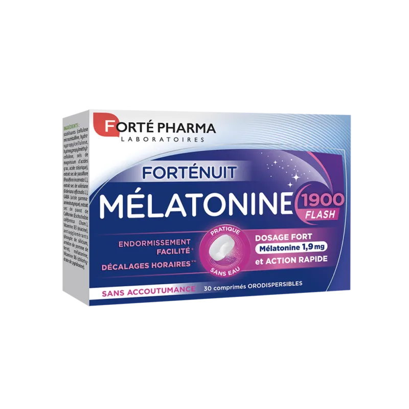 Forté Pharma Forténuit Mélatonine 1900 Flash 30 Comprimés Prix Maroc