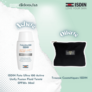 ISDIN Foto Ultra 100 Active Unify Fusion Fluid Color SPF 50+ 50ml + Trousse Offerte