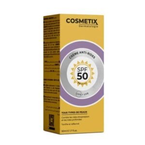 Cosmetix Crème Anti-Rides SPF50+ Tous Types de Peaux 50ml