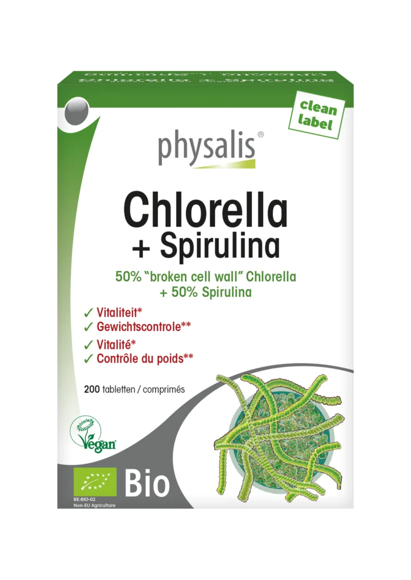 Physalis Chlorella + Spirulina | 200 Comprimés