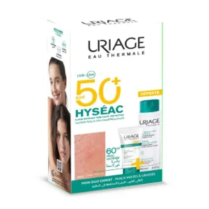 Uriage Coffret Hyséac Fluide Matifiant SPF50 50ml + Eau Micellaire Thermale 250ml Offerte