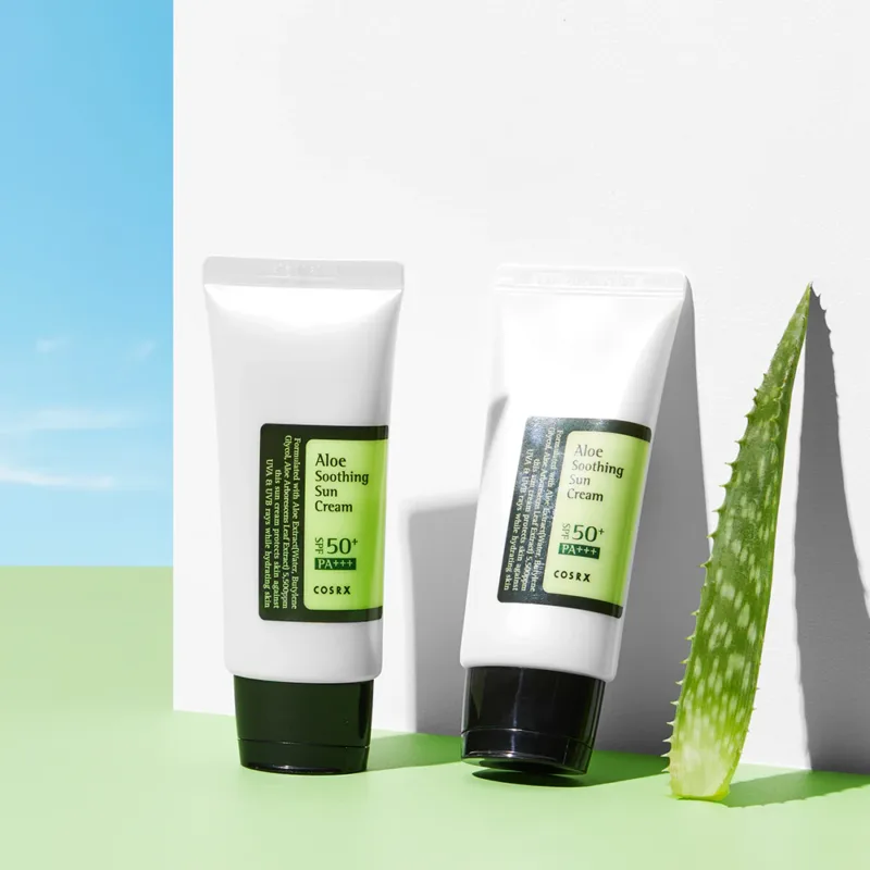 COSRX Aloe Crème Solaire Apaisante SPF50+ - 50ml – Image 4