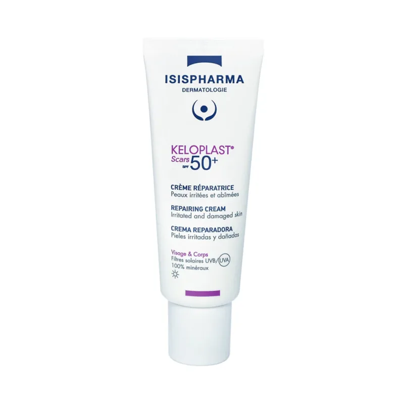 Isispharma Keloplast Scars Crème Réparatrice Effet Pansement SPF50+ 40ml