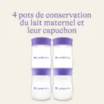 Lansinoh Pots de Conservation de Lait Maternel 4x160ml – Image 3
