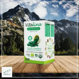 Vitalina Spiruline Bio - 200 Comprimés