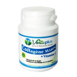 VertuPlus Collagène Marin & Vitamine C – 90 Gélules